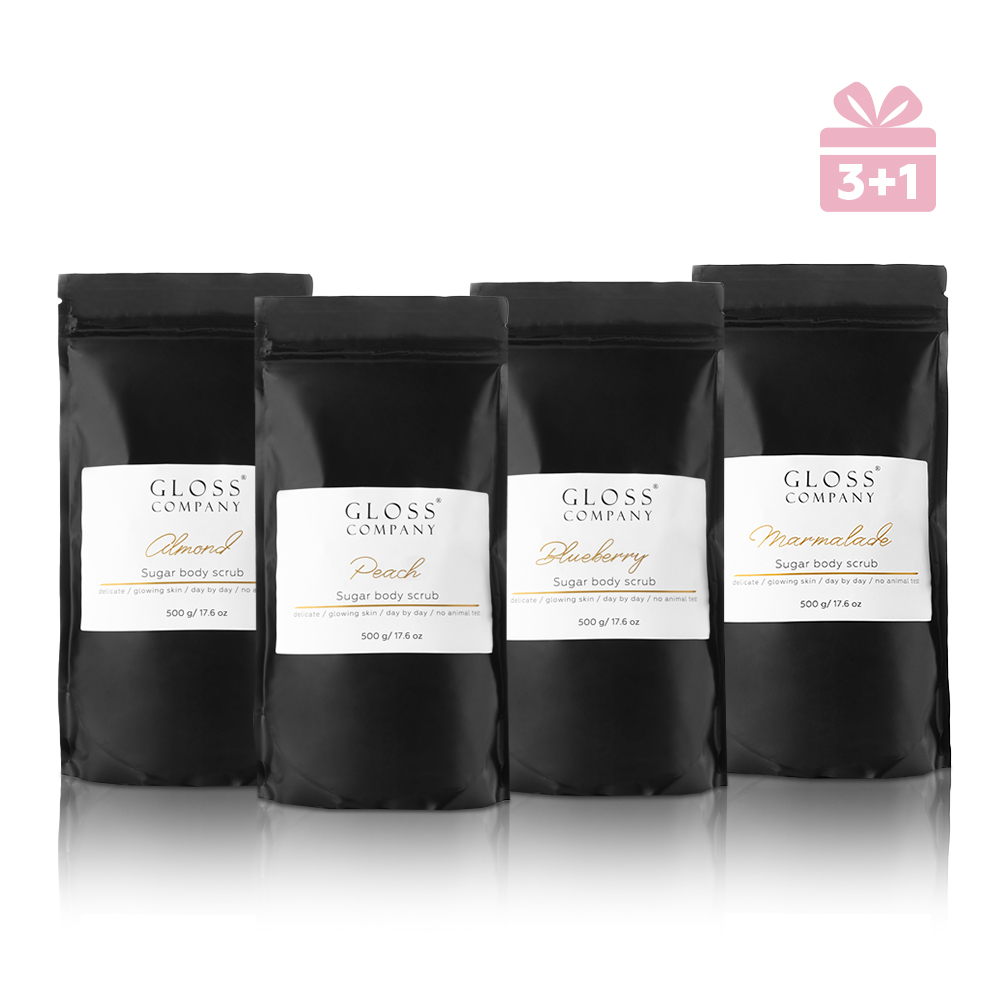 Body scrub set by GLOSS (3+1)